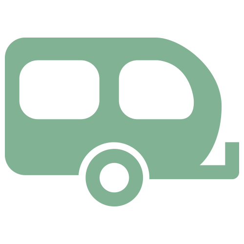 Green caravan symbol