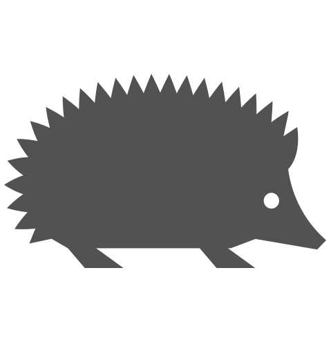 grey hedgehog symbol
